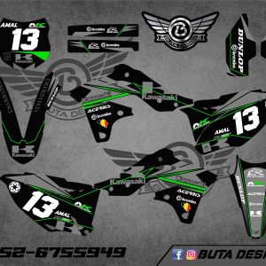 קיט מדבקות ל Kawasaki KX 250 2013-2016 V11