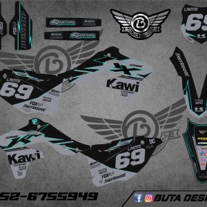 קיט מדבקות ל Kawasaki KX 250 2013-2016 V16