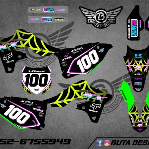 קיט מדבקות ל Kawasaki KX 250 2013-2016 V17