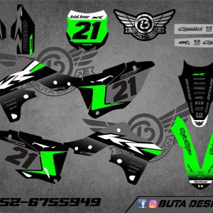 קיט מדבקות ל Kawasaki KX 250 2013-2016 V18