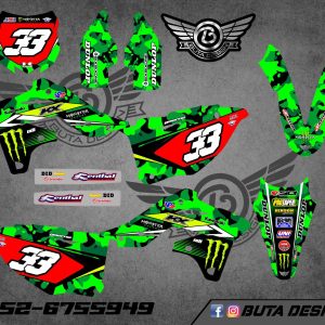 קיט מדבקות ל Kawasaki KX 250 2013-2016 V22