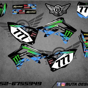 קיט מדבקות ל Kawasaki KX 450 2012-2016 V2