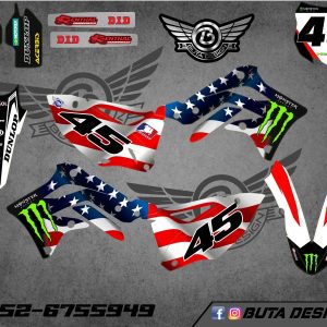 קיט מדבקות ל Kawasaki KX 450 2012-2016 V22