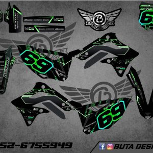 קיט מדבקות ל Kawasaki KX 450 2012-2016 V26