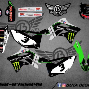 קיט מדבקות ל Kawasaki KX 250 2017-2020 V30