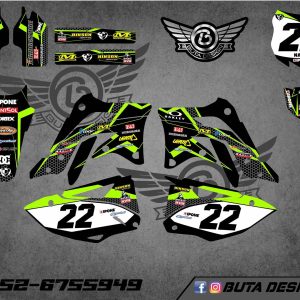 קיט מדבקות ל Kawasaki KX 450 2012-2016 V8