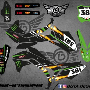 קיט מדבקות ל Kawasaki KX 450 2017-2018 V1