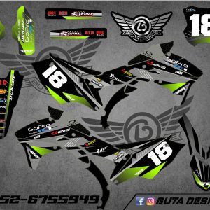 קיט מדבקות ל Kawasaki KX 450 2017-2018 V12
