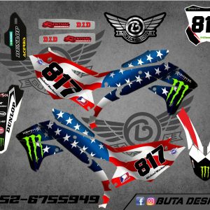 קיט מדבקות ל Kawasaki KX 450 2017-2018 V20
