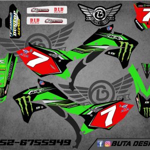קיט מדבקות ל Kawasaki KX 450 2017-2018 V25