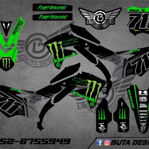 קיט מדבקות ל Kawasaki KX 450 2017-2018 V30