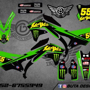 קיט מדבקות ל Kawasaki KX 450 2017-2018 V31