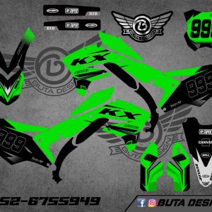 קיט מדבקות ל Kawasaki KX 450 2017-2018 V33