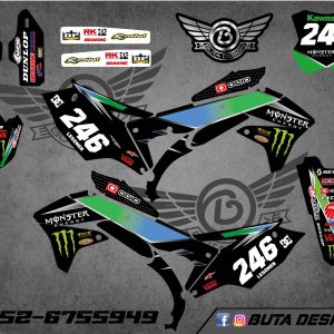קיט מדבקות ל Kawasaki KX 450 2017-2018 V4