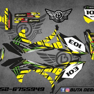 קיט מדבקות ל Kawasaki KX 450 2017-2018 V5