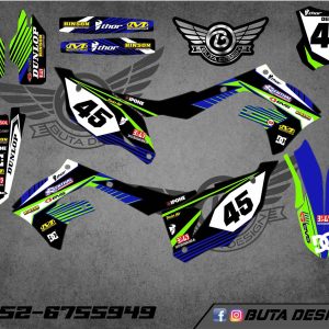 קיט מדבקות ל Kawasaki KX 450 2019-2023 KX 250 2021-2024 V1