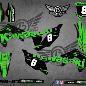 קיט מדבקות ל Kawasaki KX 450 2019-2023 KX 250 2021-2024 V10