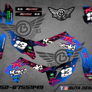 קיט מדבקות ל Kawasaki KX 450 2019-2023 KX 250 2021-2024 V15