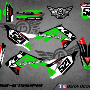 קיט מדבקות ל Kawasaki KX 450 2019-2023 KX 250 2021-2024 V18
