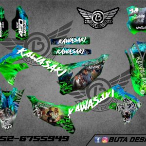 קיט מדבקות ל Kawasaki KX 450 2019-2023 KX 250 2021-2024 V23