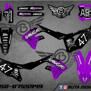 קיט מדבקות ל Kawasaki KX 450 2019-2023 KX 250 2021-2024 V27