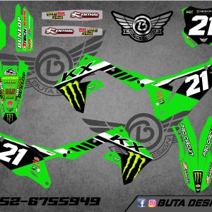 קיט מדבקות ל Kawasaki KX 450 2019-2023 KX 250 2021-2024 V39