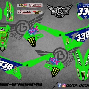 קיט מדבקות ל Kawasaki KX 450 2019-2023 KX 250 2021-2024 V40