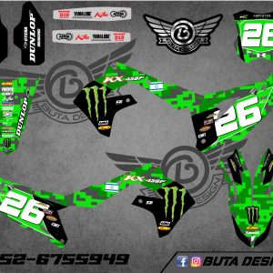 קיט מדבקות ל Kawasaki KX 450 2019-2023 KX 250 2021-2024 V42