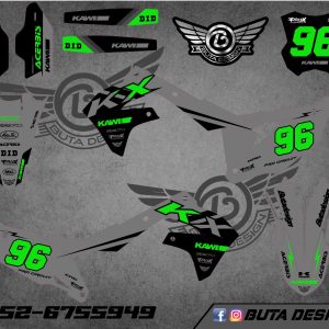 קיט מדבקות ל Kawasaki KX 450 2019-2023 KX 250 2021-2024 V43