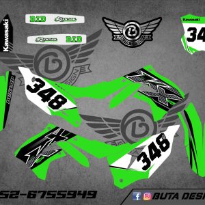 קיט מדבקות ל Kawasaki KX 450 2019-2023 KX 250 2021-2024 V5