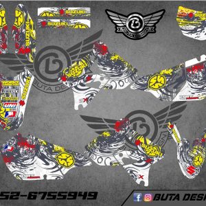 קיט מדבקות ל DRZ 400 2000-2024 V7