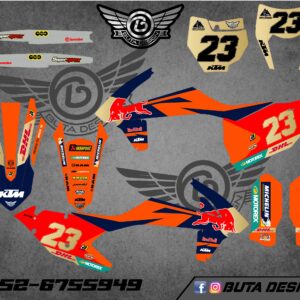 קיט מדבקות ל KTM SXF 2016-2018 EXC 2017-2019 V137