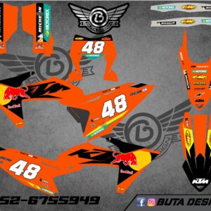 קיט מדבקות ל KTM SXF 2023-2025 EXC 2024-2025 V30