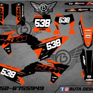 קיט מדבקות ל KTM SXF 2023-2025 EXC 2024-2025 V34