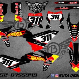 קיט מדבקות ל KTM SXF 2023-2025 EXC 2024-2025 V36