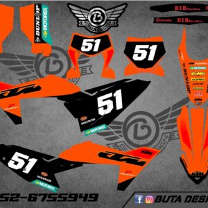 קיט מדבקות ל KTM SXF 2023-2025 EXC 2024-2025 V46