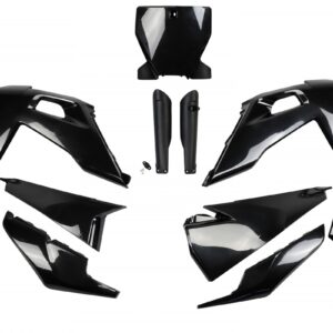 סט פלסטיקה לאופנוע Husqvarna TC/FC 125–450 2019–2022 שחור UFO