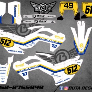 קיט מדבקות ל Husqvarna Enduro 2024 Motocross 2023-2024 V18