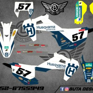 קיט מדבקות ל Husqvarna Enduro 2020-2023 Motocross 2019-2022 V108