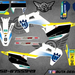 קיט מדבקות ל Husqvarna Enduro 2020-2023 Motocross 2019-2022 V111