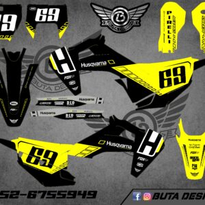 קיט מדבקות ל Husqvarna Enduro 2020-2023 Motocross 2019-2022 V119