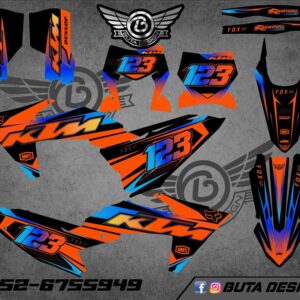 קיט מדבקות ל KTM SXF 2023-2025 EXC 2024-2025 V59