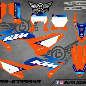 קיט מדבקות ל KTM SXF 2023-2025 EXC 2024-2025 V62