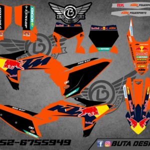 קיט מדבקות ל KTM SXF 2023-2025 EXC 2024-2025 V64