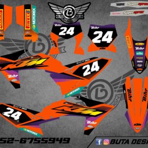 קיט מדבקות ל KTM SXF 2023-2025 EXC 2024-2025 V66