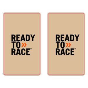מדבקת Ready To Race שקופה לבולם עליון