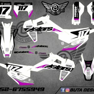 קיט מדבקות ל Husqvarna Enduro 2020-2023 Motocross 2019-2022 V122