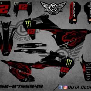 קיט מדבקות ל Husqvarna Enduro 2020-2023 Motocross 2019-2022 V136