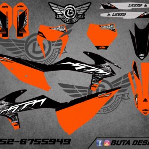 קיט מדבקות ל KTM SXF 2019-2022 EXC 2020-2023 V159