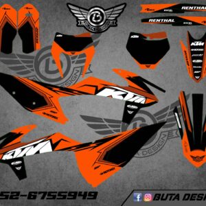 קיט מדבקות ל KTM SXF 2019-2022 EXC 2020-2023 V166
